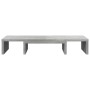 Adjustable screen stand made of gray concrete wood 60x24x10.5cm by , Computer bases and risers - Ref: Foro24-854628, Price: 2...