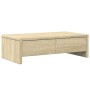 Monitor stand made of Sonoma oak wood drawers 50x27x15 cm by , Computer bases and risers - Ref: Foro24-854663, Price: 33,17 €...