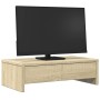 Monitor stand made of Sonoma oak wood drawers 50x27x15 cm by , Computer bases and risers - Ref: Foro24-854663, Price: 33,17 €...