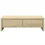 Monitor stand made of Sonoma oak wood drawers 50x27x15 cm by , Computer bases and risers - Ref: Foro24-854663, Price: 37,74 €...