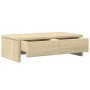 Monitor stand made of Sonoma oak wood drawers 50x27x15 cm by , Computer bases and risers - Ref: Foro24-854663, Price: 33,17 €...