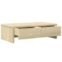 Monitor stand made of Sonoma oak wood drawers 50x27x15 cm by , Computer bases and risers - Ref: Foro24-854663, Price: 37,74 €...