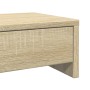 Monitor stand made of Sonoma oak wood drawers 50x27x15 cm by , Computer bases and risers - Ref: Foro24-854663, Price: 33,17 €...
