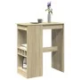 Hohes Regal mit Eichenholzregalen Sonoma 90x47,5x103,5 cm von , Küchen- und Esstische - Ref: Foro24-854339, Preis: 75,12 €, R...