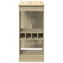 Hohes Regal mit Eichenholzregalen Sonoma 90x47,5x103,5 cm von , Küchen- und Esstische - Ref: Foro24-854339, Preis: 76,07 €, R...