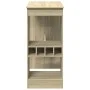 Hohes Regal mit Eichenholzregalen Sonoma 90x47,5x103,5 cm von , Küchen- und Esstische - Ref: Foro24-854339, Preis: 75,12 €, R...