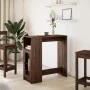 Hoher Bartisch mit Eichenregalen in Braun 101x40x103,5 cm von , Küchen- und Esstische - Ref: Foro24-854370, Preis: 76,02 €, R...