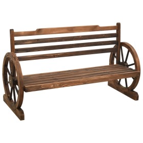 Banco de jardín madera maciza de abeto 112 cm de vidaXL, Bancos de jardín - Ref: Foro24-313891, Precio: 188,05 €, Descuento: %