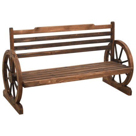 Solid spruce wood garden bench 112 cm by vidaXL, garden benches - Ref: Foro24-313891, Price: 188,52 €, Discount: %