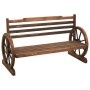 Solid spruce wood garden bench 112 cm by vidaXL, garden benches - Ref: Foro24-313891, Price: 188,52 €, Discount: %