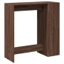 Tall bar table with oak brown shelves 101x40x103.5 cm by , Kitchen and dining tables - Ref: Foro24-854370, Price: 76,05 €, Di...