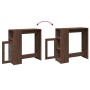 Tall bar table with oak brown shelves 101x40x103.5 cm by , Kitchen and dining tables - Ref: Foro24-854370, Price: 77,05 €, Di...