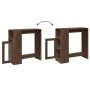 Tall bar table with oak brown shelves 101x40x103.5 cm by , Kitchen and dining tables - Ref: Foro24-854370, Price: 76,05 €, Di...