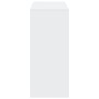 White engineered wood bar table with shelf 124x46x103.5 cm by , Kitchen and dining tables - Ref: Foro24-854391, Price: 80,80 ...