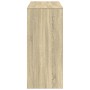 Bar-Tisch mit Eichenholzregal Sonoma 124x46x103,5 cm von , Küchen- und Esstische - Ref: Foro24-854393, Preis: 88,69 €, Rabatt: %