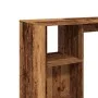 Bar table with aged wood shelf 124x46x103.5 cm by , Kitchen and dining tables - Ref: Foro24-854398, Price: 94,99 €, Discount: %