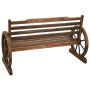 Solid spruce wood garden bench 112 cm by vidaXL, garden benches - Ref: Foro24-313891, Price: 188,52 €, Discount: %