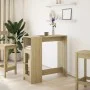 High bar table with Sonoma oak wood shelves 101x40x103.5 cm by , Kitchen and dining tables - Ref: Foro24-854366, Price: 78,36...