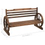 Solid spruce wood garden bench 112 cm by vidaXL, garden benches - Ref: Foro24-313891, Price: 188,52 €, Discount: %