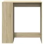 Hoher Bartisch mit Eichenholzregalen Sonoma 101x40x103,5 cm von , Küchen- und Esstische - Ref: Foro24-854366, Preis: 78,50 €,...