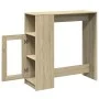 Hoher Bartisch mit Eichenholzregalen Sonoma 101x40x103,5 cm von , Küchen- und Esstische - Ref: Foro24-854366, Preis: 78,50 €,...