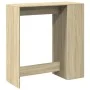 High bar table with Sonoma oak wood shelves 101x40x103.5 cm by , Kitchen and dining tables - Ref: Foro24-854366, Price: 78,36...