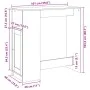 High bar table with Sonoma oak wood shelves 101x40x103.5 cm by , Kitchen and dining tables - Ref: Foro24-854366, Price: 78,36...