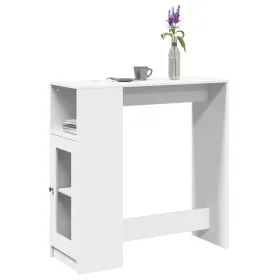 Tall table with engineered wood shelves 101x40x103.5 cm by , Kitchen and dining tables - Ref: Foro24-854364, Price: 87,08 €, ...