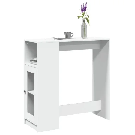 Tall table with engineered wood shelves 101x40x103.5 cm by , Kitchen and dining tables - Ref: Foro24-854364, Price: 87,08 €, ...