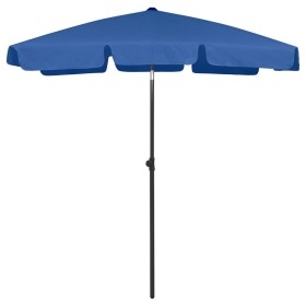 Sombrilla de playa azul celeste 180x120 cm de vidaXL, Sombrillas - Ref: Foro24-314726, Precio: 51,13 €, Descuento: %