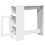 Mesa alta con estantes madera ingeniería 101x40x103,5 cm de , Mesas de cocina y de comedor - Ref: Foro24-854364, Precio: 86,7...