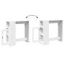 Mesa alta con estantes madera ingeniería 101x40x103,5 cm de , Mesas de cocina y de comedor - Ref: Foro24-854364, Precio: 86,7...