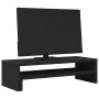 Engineered wood black screen stand 54x22x15 cm by , Computer bases and risers - Ref: Foro24-854770, Price: 25,24 €, Discount: %