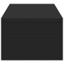 Soporte de pantalla madera de ingeniería negro 54x22x15 cm