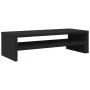Engineered wood black screen stand 54x22x15 cm by , Computer bases and risers - Ref: Foro24-854770, Price: 25,24 €, Discount: %