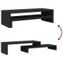 Soporte de pantalla madera de ingeniería negro 54x22x15 cm