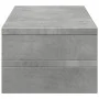 Wooden screen support, gray concrete engineering, 54x22x15 cm by , Computer bases and risers - Ref: Foro24-854772, Price: 22,...