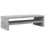 Wooden screen support, gray concrete engineering, 54x22x15 cm by , Computer bases and risers - Ref: Foro24-854772, Price: 22,...