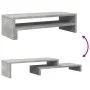 Wooden screen support, gray concrete engineering, 54x22x15 cm by , Computer bases and risers - Ref: Foro24-854772, Price: 22,...