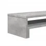 Wooden screen support, gray concrete engineering, 54x22x15 cm by , Computer bases and risers - Ref: Foro24-854772, Price: 22,...