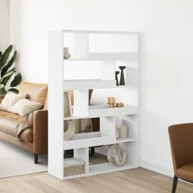 Engineered wood white shelf 100x33x156.5 cm by , Bookcases and shelves - Ref: Foro24-3309339, Price: 117,24 €, Discount: %