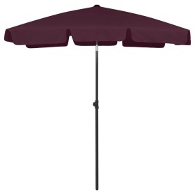 Burgundy red beach umbrella 180x120 cm by vidaXL, Umbrellas - Ref: Foro24-314723, Price: 45,31 €, Discount: %