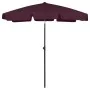 Sombrilla de playa rojo burdeos 180x120 cm de vidaXL, Sombrillas - Ref: Foro24-314723, Precio: 38,36 €, Descuento: %