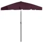 Sombrilla de playa rojo burdeos 180x120 cm de vidaXL, Sombrillas - Ref: Foro24-314723, Precio: 38,36 €, Descuento: %