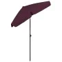 Sombrilla de playa rojo burdeos 180x120 cm de vidaXL, Sombrillas - Ref: Foro24-314723, Precio: 38,36 €, Descuento: %