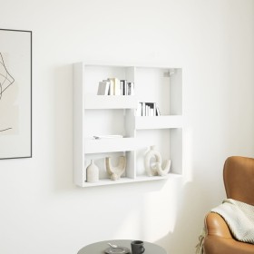 Engineered wood white wall cabinet 80x15x80 cm by , Shelves and shelves - Ref: Foro24-854544, Price: 27,94 €, Discount: %