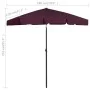 Sombrilla de playa rojo burdeos 180x120 cm de vidaXL, Sombrillas - Ref: Foro24-314723, Precio: 38,36 €, Descuento: %