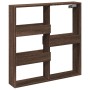 Engineered wood brown oak wall cabinet 80x15x80 cm by , Shelves and shelves - Ref: Foro24-854550, Price: 37,36 €, Discount: %
