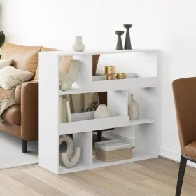 Engineered wood white shelf 100x33x94.5 cm by , Bookcases and shelves - Ref: Foro24-3309474, Price: 75,49 €, Discount: %