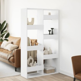 Engineered wood white room divider 100x33x175 cm by , Bookcases and shelves - Ref: Foro24-3309573, Price: 108,62 €, Discount: %